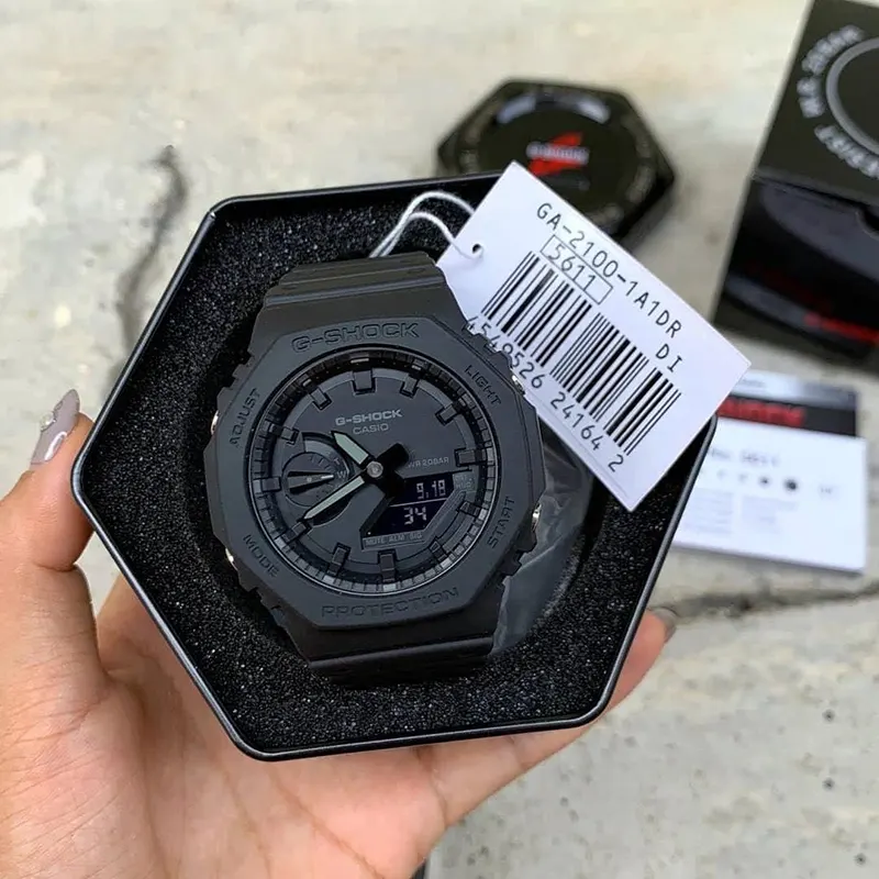 Casio G-Shock GA-2100-1A1 Carbon Core Guard Black Men's Watch